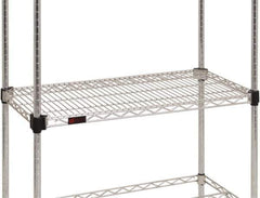 Eagle MHC - 48" Wide, 18 High, Open Shelving Accessory/Component - Steel Chrome Plated, Chrome Finish, Use with Eagle MHC Shelving - Eagle Tool & Supply