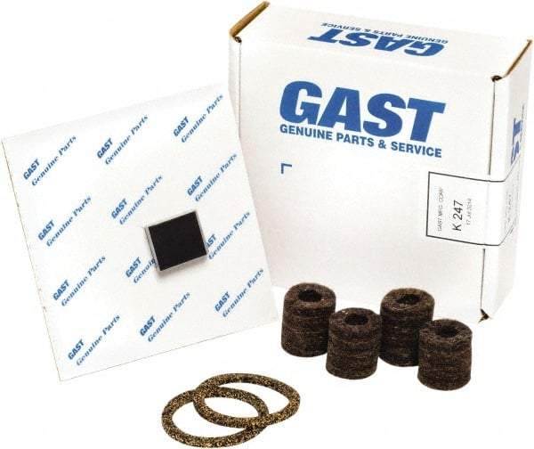 Gast - 10 Piece Air Compressor Repair Kit - For Use with Gast 0322/0522 Oil-Less Models - Eagle Tool & Supply