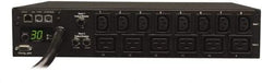 Tripp-Lite - 14 Outlets, 208/240 Volts, 30 Amps, 10' Cord, Power Outlet Strip - Rack Mount, 5-15/20R NEMA Configuration, 19" Strip - Eagle Tool & Supply