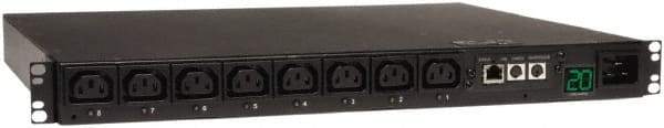 Tripp-Lite - 8 Outlets, 200/240 Volts, 20 Amps, 12' Cord, Power Outlet Strip - Rack Mount, 5-15/20R NEMA Configuration, 19" Strip - Eagle Tool & Supply