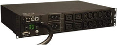 Tripp-Lite - 16 Outlets, 200/240 Volts, 30 Amps, 12' Cord, Power Outlet Strip - Rack Mount, 5-15/20R NEMA Configuration, 19" Strip - Eagle Tool & Supply