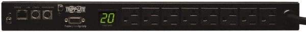 Tripp-Lite - 8 Outlets, 120 VAC20 Amps, 10' Cord, Power Outlet Strip - Rack Mount, 5-15/20R NEMA Configuration, 19" Strip - Eagle Tool & Supply