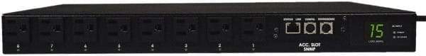 Tripp-Lite - 8 Outlets, 120 VAC15 Amps, 10' Cord, Power Outlet Strip - Rack Mount, 5-15/20R NEMA Configuration, 19" Strip - Eagle Tool & Supply