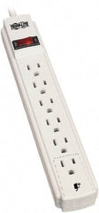 Tripp-Lite - 6 Outlets, 120 VAC15 Amps, 15' Cord, Power Outlet Strip - Keyhole, Tab Mount, 5-15 NEMA Configuration, 10.8" Strip - Eagle Tool & Supply