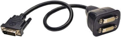 Tripp-Lite - 1' Long, DVI Computer Cable - Black, Male, Female x Female - Eagle Tool & Supply