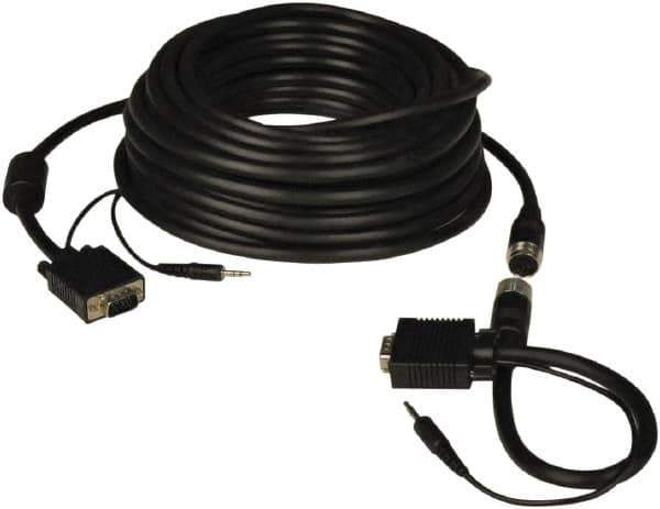 Tripp-Lite - 50' Long, VGA, HD15 Computer Cable - Black, Male x Male - Eagle Tool & Supply