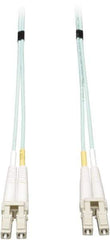 Tripp-Lite - 65' Long, LC/LC Head, Multimode Fiber Optic Cable - Aqua, Use with LAN - Eagle Tool & Supply