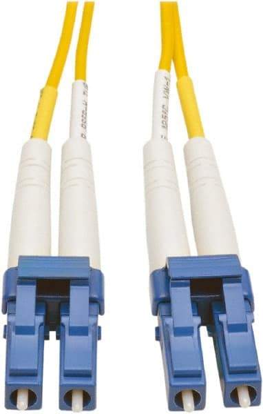 Tripp-Lite - 3' Long, LC/LC Head, Singlemode Fiber Optic Cable - Yellow, Use with LAN - Eagle Tool & Supply