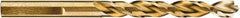 DeWALT - 7/32" 140° Cobalt Jobber Drill - Oxide/Gold Finish, Right Hand Cut, Spiral Flute, Straight Shank, 3-13/16" OAL, Pilot Point - Eagle Tool & Supply