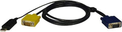 Tripp-Lite - 6' Long, HD15, HD15/USB A Computer Cable - Black, Male x Male x Male - Eagle Tool & Supply