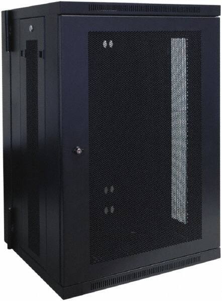 Tripp-Lite - 23.6" Overall Width x 18" Rack Height x 21.6" Overall Depth Data Cable Enclosure - 250 Lb Capacity, Black - Eagle Tool & Supply