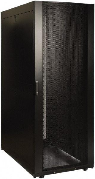 Tripp-Lite - 29.53" Overall Width x 45" Rack Height x 50.89" Overall Depth Data Cable Enclosure - 3,000 Lb Capacity, Black - Eagle Tool & Supply