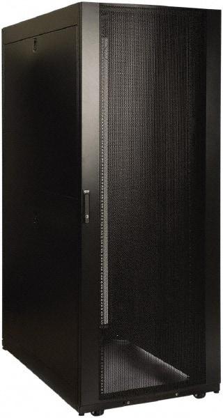 Tripp-Lite - 23.63" Overall Width x 42" Rack Height x 50.89" Overall Depth Data Cable Enclosure - 3,000 Lb Capacity, Black - Eagle Tool & Supply