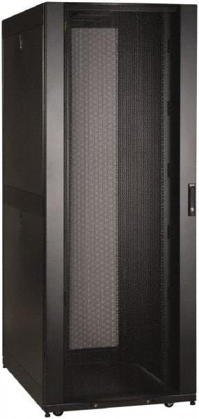 Tripp-Lite - 29.53" Overall Width x 42" Rack Height x 43" Overall Depth Data Cable Enclosure - 3,000 Lb Capacity, Black - Eagle Tool & Supply