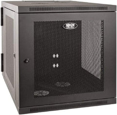 Tripp-Lite - 23.6" Overall Width x 12" Rack Height x 33-1/2" Overall Depth Data Cable Enclosure - 3,000 Lb Capacity, Black - Eagle Tool & Supply