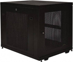 Tripp-Lite - 23.6" Overall Width x 12" Rack Height x 33-1/2" Overall Depth Data Cable Enclosure - 3,000 Lb Capacity, Black - Eagle Tool & Supply