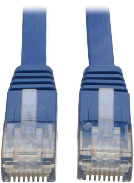 Tripp-Lite - Cat6, 24 AWG, 8 Wires, 550 MHz, Unshielded Network & Ethernet Cable - Blue, PVC, 25' OAL - Eagle Tool & Supply