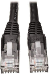 Tripp-Lite - Cat6, 24 AWG, 8 Wires, 550 MHz, Unshielded Network & Ethernet Cable - Black, PVC, 14' OAL - Eagle Tool & Supply