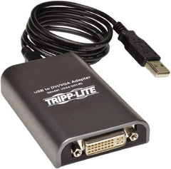 Tripp-Lite - External Multi-Monitor Video Card - USB Connector, Black, Use with Cabling and Video Applications - Eagle Tool & Supply