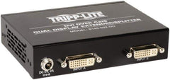 Tripp-Lite - Extender Splitter - RJ45 Connector, Black, Use with Cabling and Video Applications - Eagle Tool & Supply