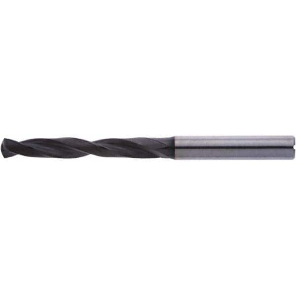 Accupro - 1/4" 140° Spiral Flute Solid Carbide Screw Machine Drill Bit - Eagle Tool & Supply