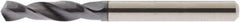 Accupro - 0.2421" 118° Spiral Flute Solid Carbide Screw Machine Drill Bit - AlTiN Finish, Right Hand Cut, 31mm Flute Length, 70mm OAL, Straight Shank - Eagle Tool & Supply