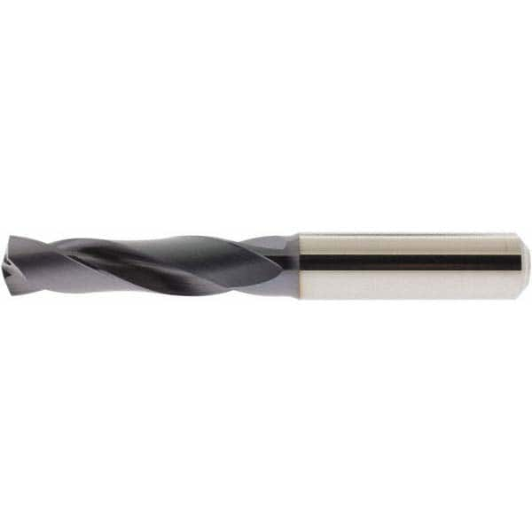 Accupro - 27/64" 140° Spiral Flute Solid Carbide Screw Machine Drill Bit - Eagle Tool & Supply