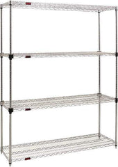 Eagle MHC - 4 Shelf Eagle MHC Wire Shelving - Starter Unit - 72" Wide x 24" Deep x 74" High, - Eagle Tool & Supply