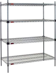 Eagle MHC - 4 Shelf Eagle MHC Wire Shelving - Starter Unit - 72" Wide x 24" Deep x 74" High, - Eagle Tool & Supply
