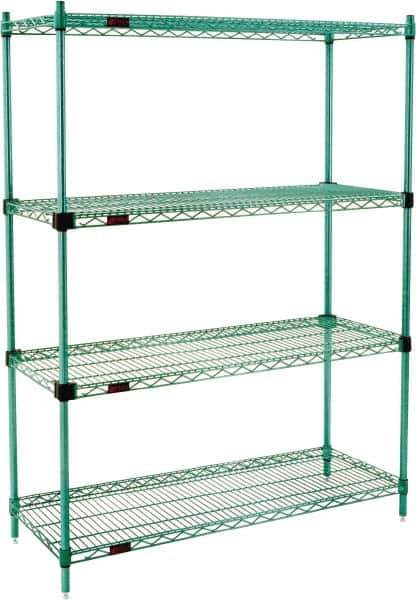 Eagle MHC - 4 Shelf Eagle MHC Wire Shelving - Starter Unit - 60" Wide x 24" Deep x 74" High, - Eagle Tool & Supply