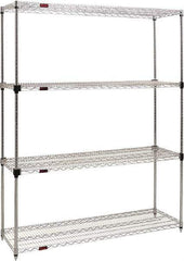 Eagle MHC - 4 Shelf Eagle MHC Wire Shelving - Starter Unit - 48" Wide x 24" Deep x 74" High, - Eagle Tool & Supply