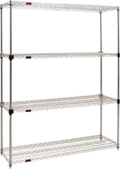 Eagle MHC - 4 Shelf Eagle MHC Wire Shelving - Starter Unit - 48" Wide x 24" Deep x 74" High, - Eagle Tool & Supply