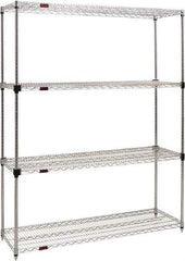 Eagle MHC - 4 Shelf Eagle MHC Wire Shelving - Starter Unit - 48" Wide x 24" Deep x 74" High, - Eagle Tool & Supply