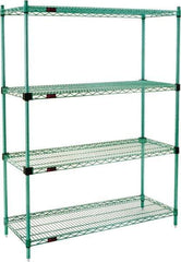 Eagle MHC - 4 Shelf Eagle MHC Wire Shelving - Starter Unit - 36" Wide x 24" Deep x 74" High, - Eagle Tool & Supply