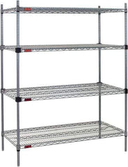 Eagle MHC - 4 Shelf Eagle MHC Wire Shelving - Starter Unit - 36" Wide x 24" Deep x 74" High, - Eagle Tool & Supply