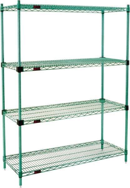 Eagle MHC - 4 Shelf Eagle MHC Wire Shelving - Starter Unit - 36" Wide x 24" Deep x 74" High, - Eagle Tool & Supply