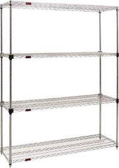Eagle MHC - 4 Shelf Eagle MHC Wire Shelving - Starter Unit - 36" Wide x 24" Deep x 74" High, - Eagle Tool & Supply