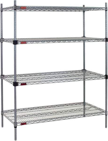 Eagle MHC - 4 Shelf Eagle MHC Wire Shelving - Starter Unit - 72" Wide x 18" Deep x 74" High, - Eagle Tool & Supply