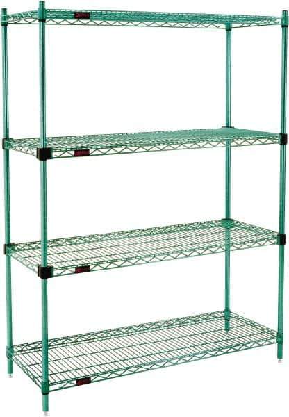 Eagle MHC - 4 Shelf Eagle MHC Wire Shelving - Starter Unit - 72" Wide x 18" Deep x 74" High, - Eagle Tool & Supply