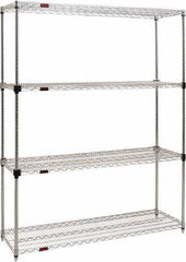 Eagle MHC - 4 Shelf Eagle MHC Wire Shelving - Starter Unit - 60" Wide x 18" Deep x 74" High, - Eagle Tool & Supply