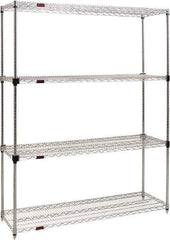 Eagle MHC - 4 Shelf Eagle MHC Wire Shelving - Starter Unit - 48" Wide x 18" Deep x 74" High, - Eagle Tool & Supply