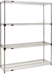 Eagle MHC - 4 Shelf Eagle MHC Wire Shelving - Starter Unit - 36" Wide x 18" Deep x 74" High, - Eagle Tool & Supply