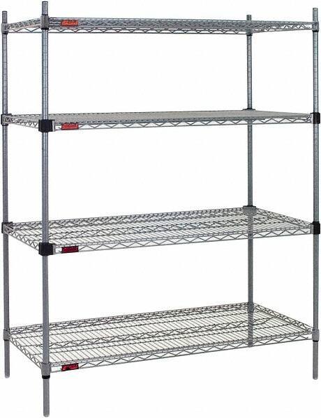 Eagle MHC - 4 Shelf Eagle MHC Wire Shelving - Starter Unit - 36" Wide x 18" Deep x 74" High, - Eagle Tool & Supply