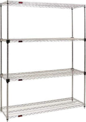 Eagle MHC - 4 Shelf Eagle MHC Wire Shelving - Starter Unit - 36" Wide x 18" Deep x 74" High, - Eagle Tool & Supply