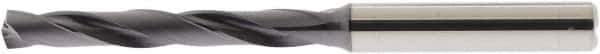 Accupro - 7.8mm 140° Solid Carbide Jobber Drill - AlTiN Finish, Right Hand Cut, Spiral Flute, Straight Shank, 91mm OAL - Eagle Tool & Supply
