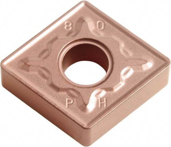 Kyocera - CNMG544 PH Grade CA310 Carbide Turning Insert - TiCN/Al2O3 Finish, 80° Diamond, 5/8" Inscr Circle, 1/4" Thick, 1/16" Corner Radius - Eagle Tool & Supply