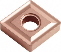 Kyocera - CNMG431 NONE Grade CA315 Carbide Turning Insert - TiCN/Al2O3 Finish, 80° Diamond, 1/2" Inscr Circle, 3/16" Thick, 1/64" Corner Radius - Eagle Tool & Supply