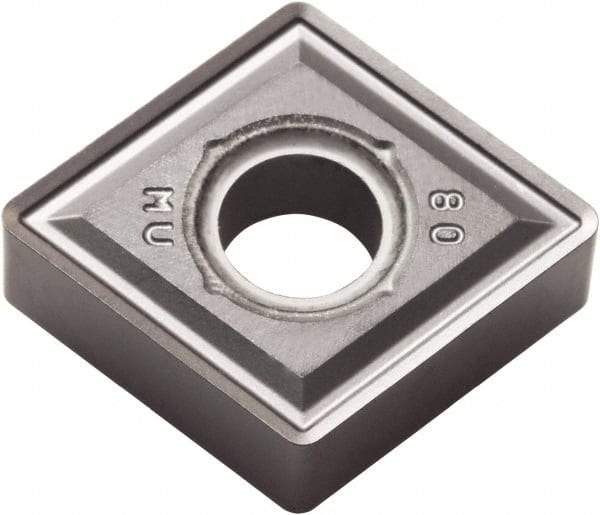 Kyocera - CNMG433 MU Grade PR005S Carbide Turning Insert - Megacoat Hard Finish, 80° Diamond, 1/2" Inscr Circle, 3/16" Thick, 3/64" Corner Radius - Eagle Tool & Supply