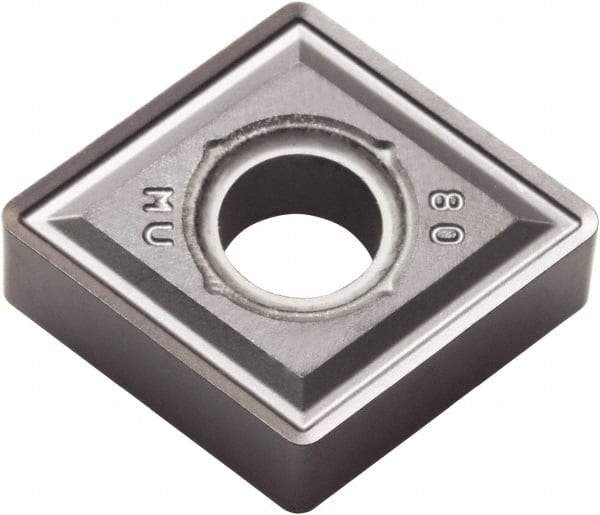 Kyocera - CNMG543 MU Grade PR015S Carbide Turning Insert - Megacoat Hard Finish, 80° Diamond, 5/8" Inscr Circle, 1/4" Thick, 3/64" Corner Radius - Eagle Tool & Supply