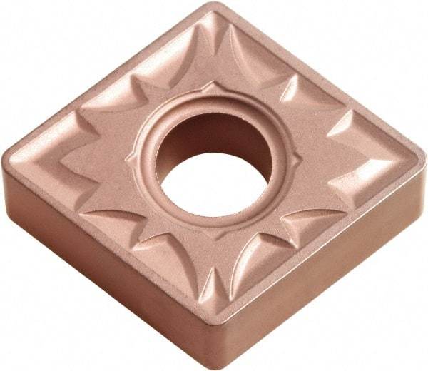 Kyocera - CNMG432 ZS Grade CA320 Carbide Turning Insert - TiCN/Al2O3 Finish, 80° Diamond, 1/2" Inscr Circle, 3/16" Thick, 1/32" Corner Radius - Eagle Tool & Supply